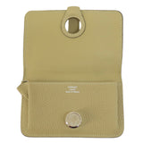 Hermes Dogon Wallet/Coin Case Beige Taurillon Women's