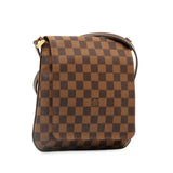 Louis Vuitton Damier Musette Salsa Long Shoulder Bag N51300 Brown PVC Leather Women's LOUIS VUITTON