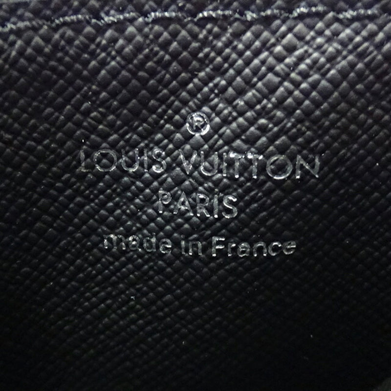 Louis Vuitton LOUIS VUITTON Bag Monogram Eclipse Men's Shoulder Gaston Wearable Wallet Black M81124 Compact Crossbody