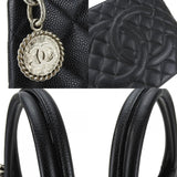 Chanel Tote Bag, Reproduction Tote, Caviar Skin, Black, No. 6, Coco Mark, Women's, CHANEL