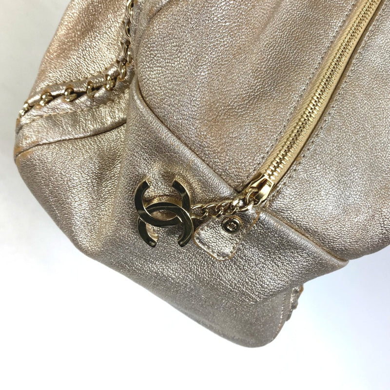 Chanel A31405 CC Mark Bag Shoulder Chain Duffle Bag Shoulder Bag Champagne Gold