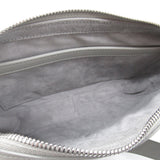 CELINE Medium Messenger Bag Shoulder Bag Gray leather