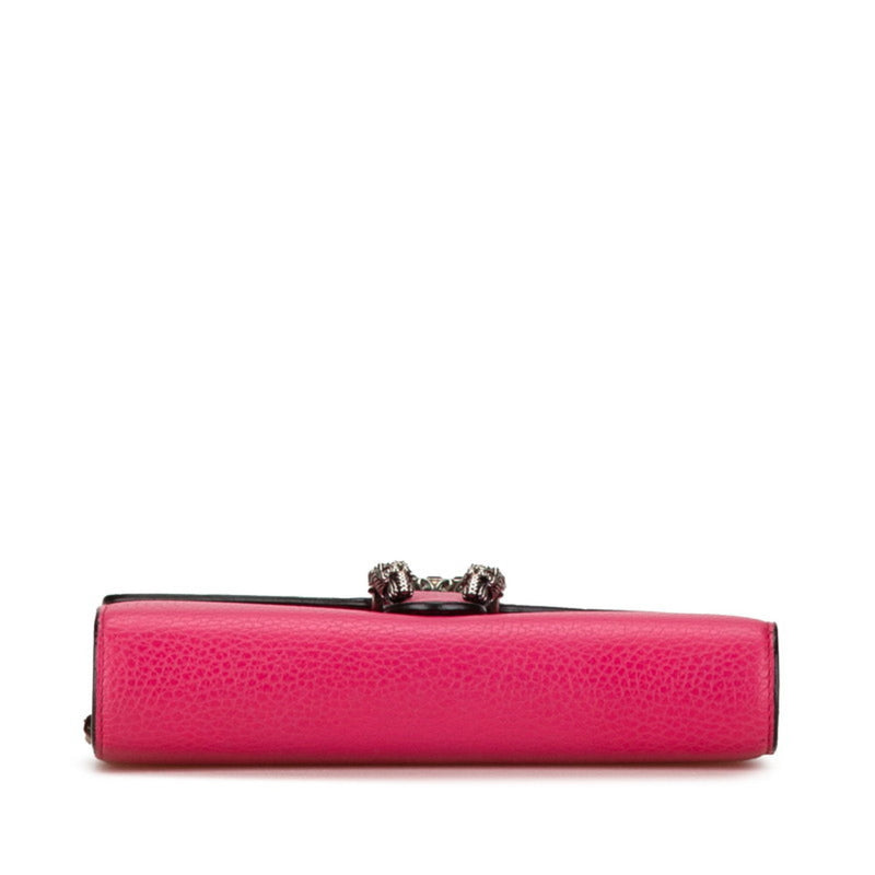 Gucci Dionysus Chain Shoulder Wallet 401231 Pink Leather Women's GUCCI