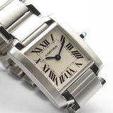 CARTIER Tank Francaise SM Watch Stainless Steel Ladies Ivory W51008Q3