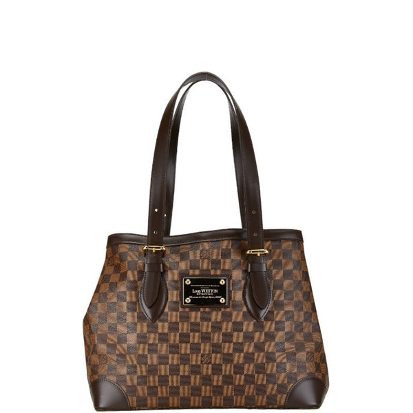 Louis Vuitton Damier Hampstead MM Handbag Shoulder Bag N51204 Brown PVC Women's LOUIS VUITTON