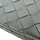 Bottega Veneta Intrecciato Men,Women Leather Chain/Shoulder Wallet Black