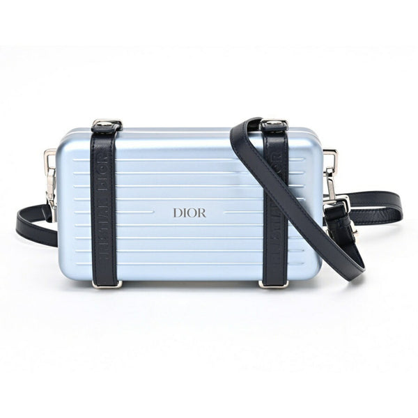 Christian Dior Dior DIOR Rimowa Collaboration Personal Alum Crossbody Bag Shoulder 99090004 Light Blue S-156110