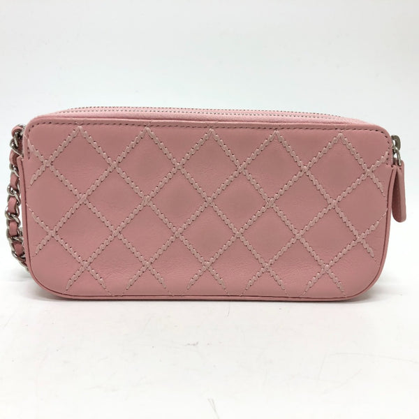 Chanel A82527 CC Mark Chain Wallet Long Wallet Shoulder Bag pink Lining Multicolore/SilverHardware