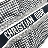 CHRISTIAN DIOR M1296ZTQT_M911 Houndstooth Bag Shoulder Bag Tote Bag Black White