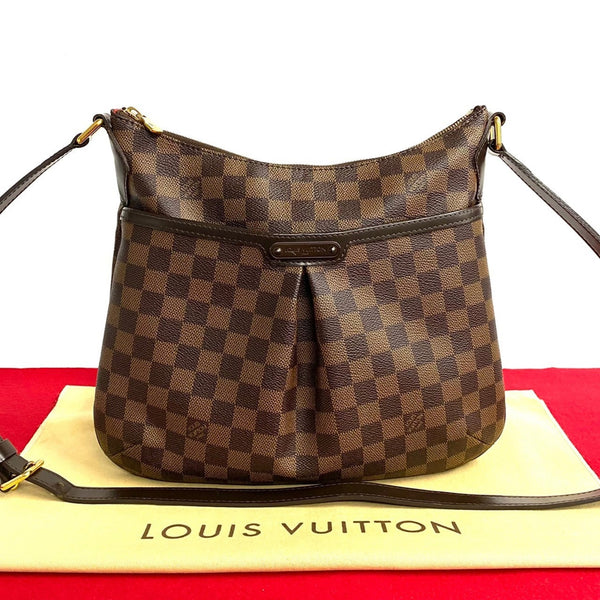 LOUIS VUITTON Bloomsbury PM Damier Leather Shoulder Bag Pochette Sacoche Brown 12113