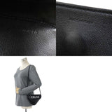 CELINE Shoulder Bag Triangle Leather Black Women's 99964j