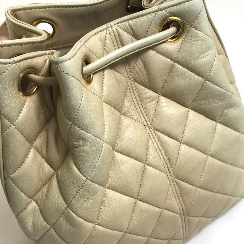 Chanel Cocoball Matelasse Crossbody Shoulder Bag Beige