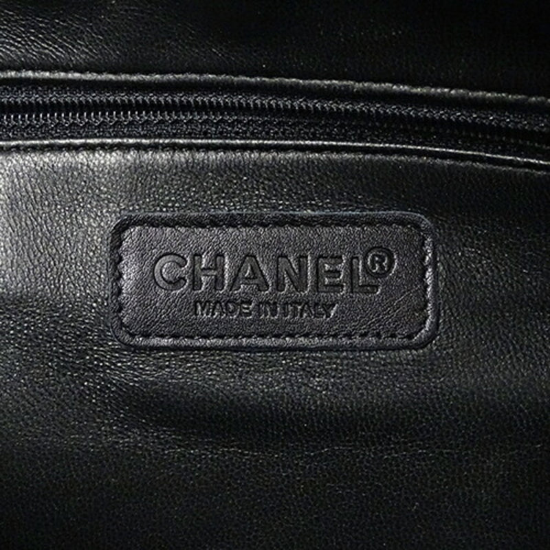 CHANEL Bag Matelasse Women's Handbag Leather Black Compact