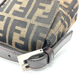 Fendi 2321.26424 FF logo Zucca pattern bag flap shawl Shoulder Bag BrownBased SilverHardware