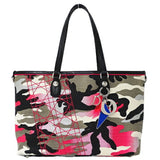 Christian Dior Bag Women's Tote Shoulder Canvas Pink Khaki Black Camouflage Anselm Lyle Collaboration