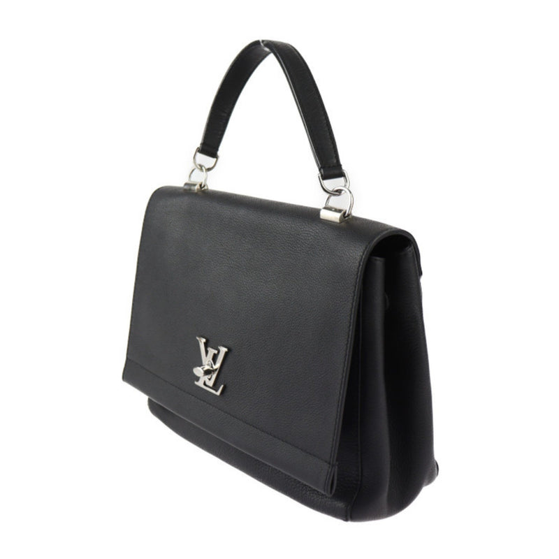 LOUIS VUITTON Louis Vuitton Lockme Cartable Handbag M50250 Taurillon Leather Black Shoulder Bag Turn Lock