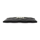 CHANEL 2024 Cruise Card Case AP3730 Lambskin Black Business Holder Matelasse Star Coco Mark