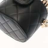 CHANEL Chanel Matelasse Vanity Chain Shoulder Black Women's Lambskin Bag