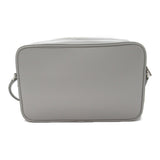 CELINE Medium Messenger Bag Shoulder Bag Gray leather