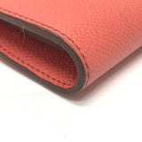 Hermes Long wallet Long Wallet pink SilverHardware