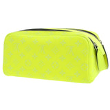 Louis Vuitton Doppkit Monogram Taiga M10144 Handbag Neon Yellow