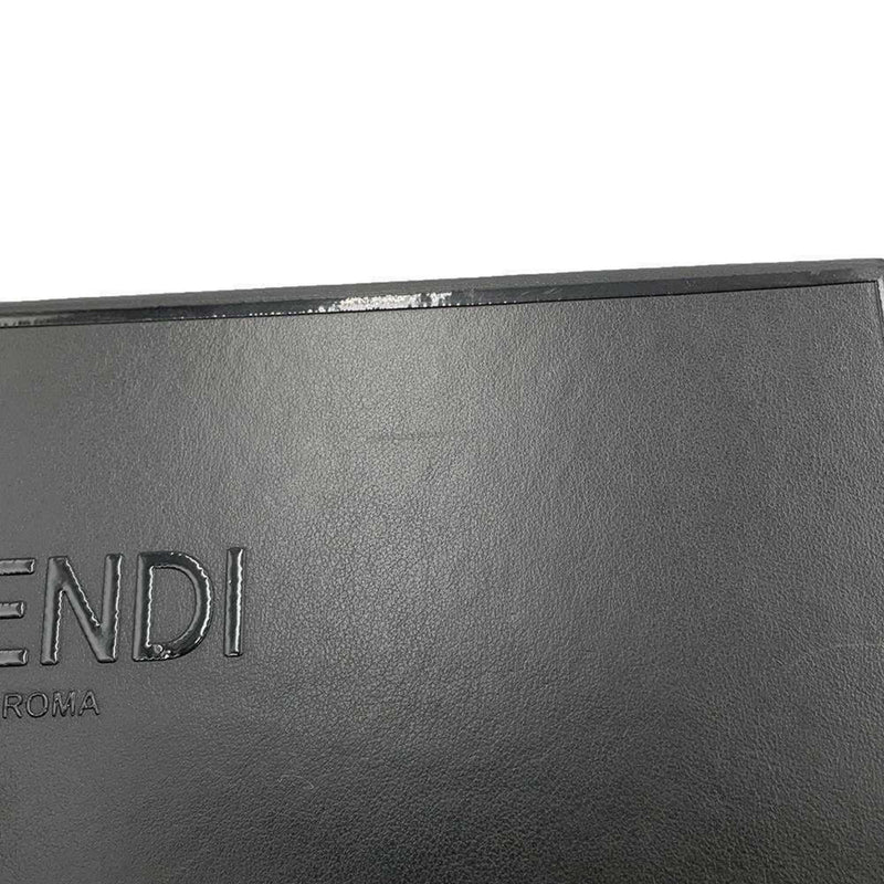 FENDI Shoulder Bag Horizontal Box Calf Leather 7VA520 Black