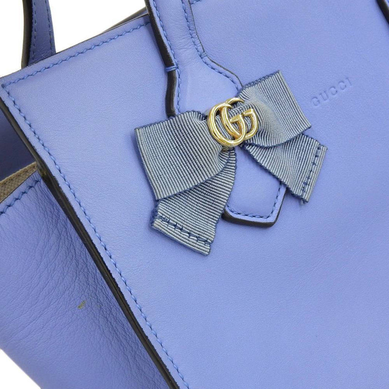 Gucci 443089 525040 Bow Handbag,Shoulder Bag Blue