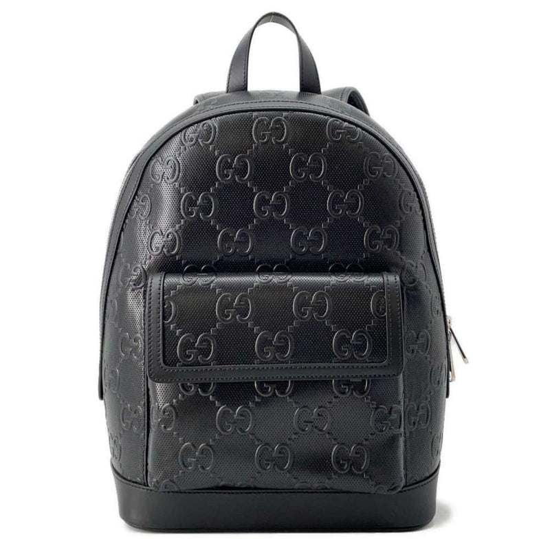 Gucci Backpack GG Embossed Leather 658579 GUCCI Bag Black