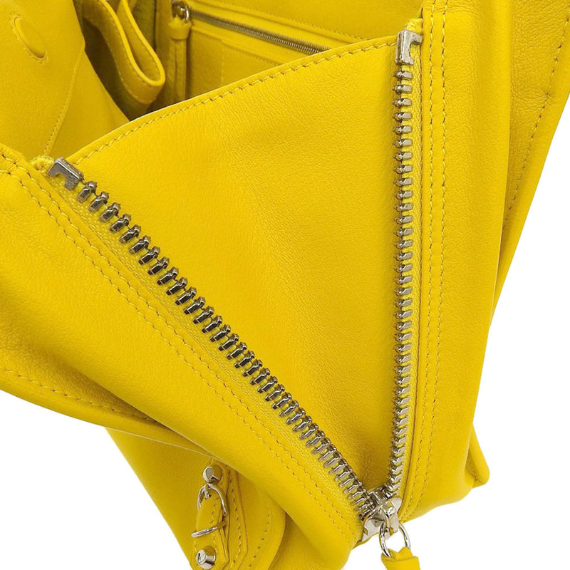 Balenciaga BALENCIAGA paper mini 2WAY bag leather yellow 370926