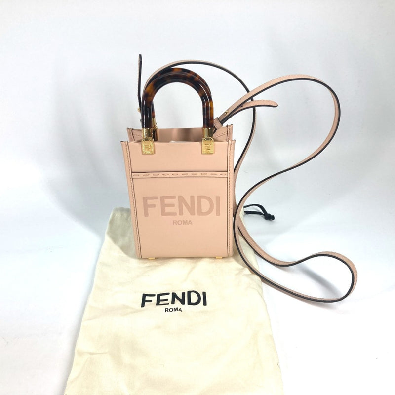 Fendi 8BS051 Shoulder Bag Crossbody bag 2WAY Hand Bag BeigeBased