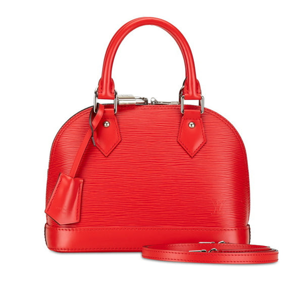 Louis Vuitton Epi Alma BB Handbag Shoulder Bag M41160 Coquelicot Red Leather Women's LOUIS VUITTON