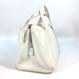 Chanel A30899 CC Mark Bag Hand Bag Duffle Bag White