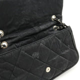 CHANEL Chanel Matelasse Coco Mark Chain Shoulder Bag W Double Coated Nylon Black A39078