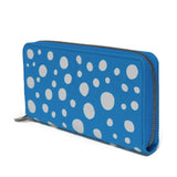 Louis Vuitton LOUIS VUITTON Long Wallet LV x YK Zippy Yayoi Kusama Monogram Empreinte Infinity Dot Blue Blanc M81954 Men's Women's Billfold