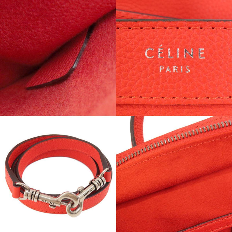 Celine Luggage Nano Handbag Calfskin Women's