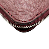 HERMES Azap Long Silk In Round Wallet Epson Rouge H □R engraved 2014 Women's Men's