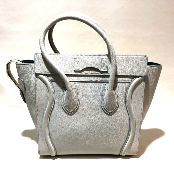 CELINE 167793 Tote Bag bag luggage Hand Bag White Off White x Sky Blue