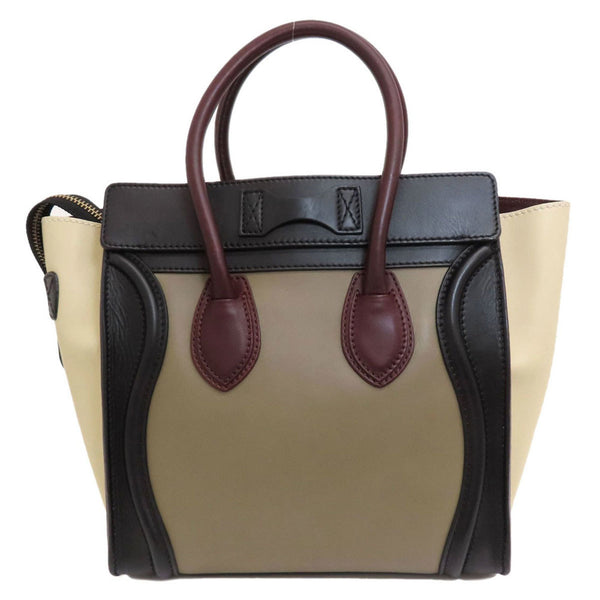 CELINE Luggage Micro Handbag in Calf Leather for Women