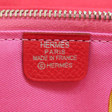 Hermes Azap Silk In Red Long Wallet Epson Ladies HERMES