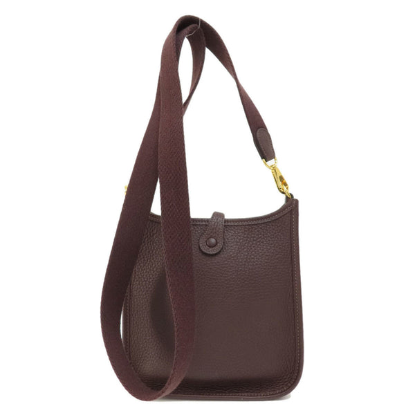 Hermes Evelyn TPM Brown Shoulder Bag Taurillon Women's HERMES