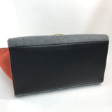 CELINE Bag 2WAY Hand Bag Shoulder Bag Gray x Orange x Black