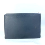 Hermes L-shaped fastener computer case bag Clutch bag gray