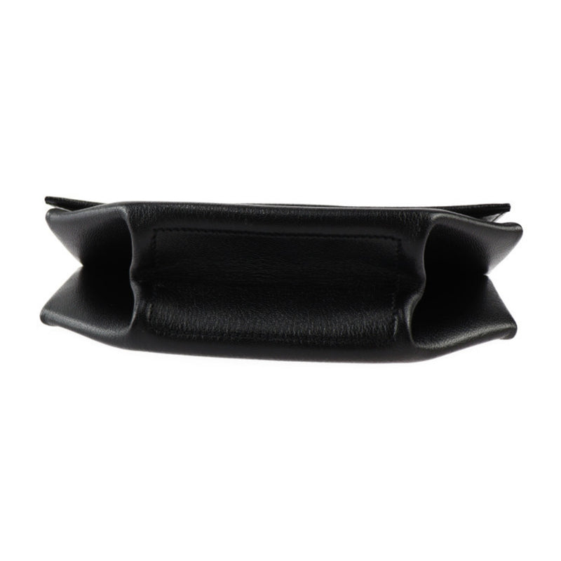 HERMES OPLI Clutch Bag 071966CK Chevre Black