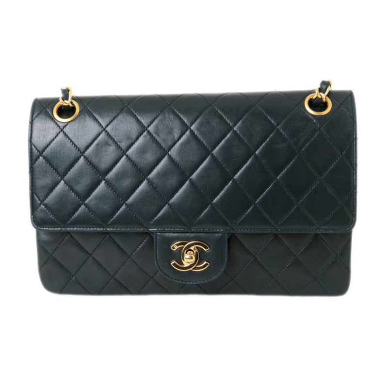 CHANEL matelasse bag double flap chain lambskin