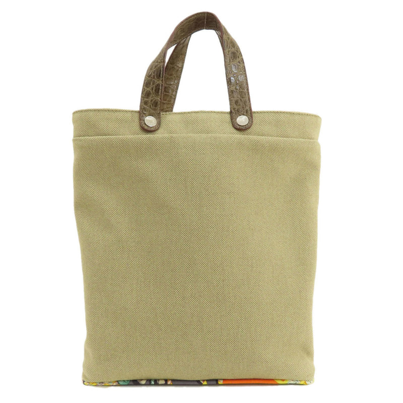 Hermes Petite Ash Tote Handbag Cotton/Silk Women's HERMES