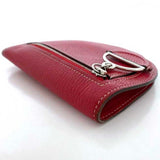 Hermes Bi-fold Wallet Compact Rouge Piment Red In The Loop f-20319 Leather Chevre Mysore HERMES Folding Charm Ladies