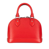 Louis Vuitton Epi Alma BB Handbag Shoulder Bag 2WAY M41160 Coquelicot Red Leather Women's LOUIS VUITTON