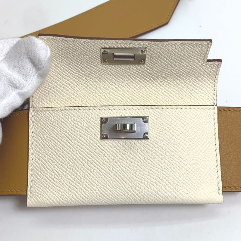 Hermes Bandouliere Bag Kelly Pochette Shoulder strap Nata /Sesame Beige