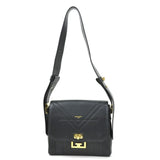 Givenchy Shoulder Bag Eden Medium Leather Black Ladies