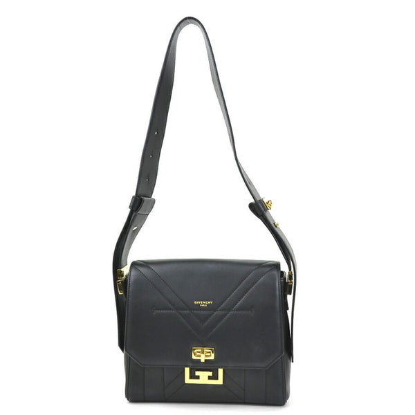 Givenchy Shoulder Bag Eden Medium Leather Black Ladies